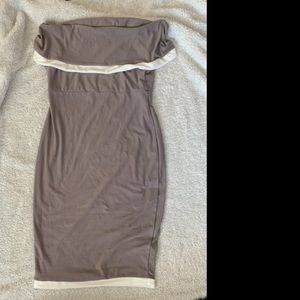 Boohoo off the shoulder dress